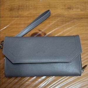 Matt & Nat Charcoal Wristlet Clutch